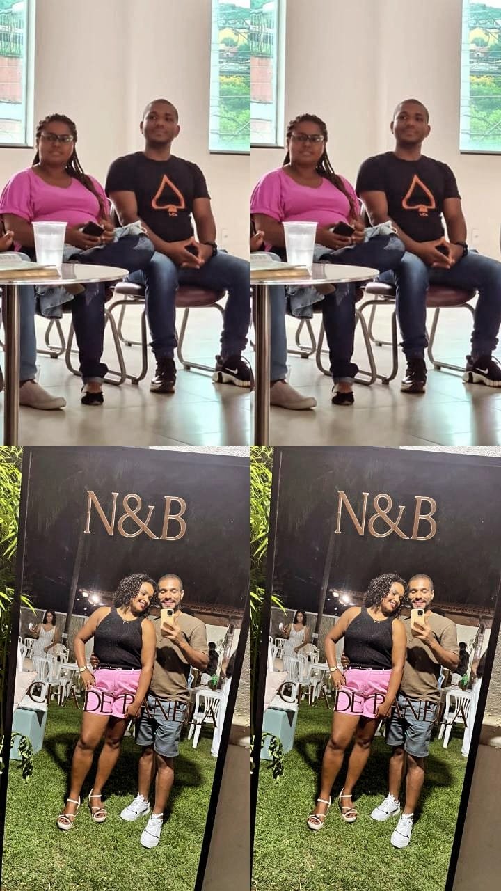 Antes e depois de Raissa e Pedro